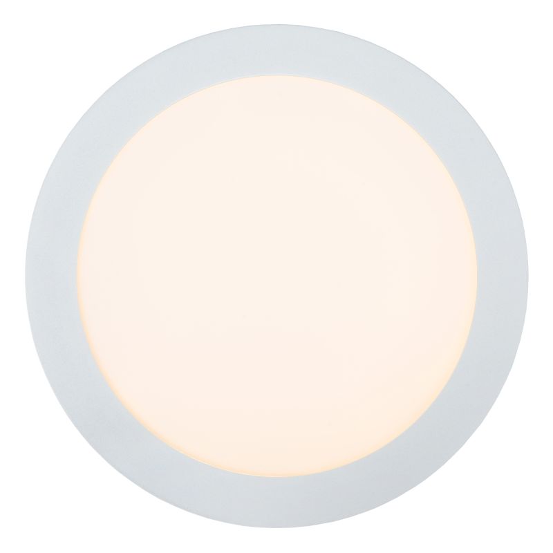 Lucide BRICE-LED - Zapustené stropné svietidlo Kúpeľňa - Ø 24 cm - LED Rozm. - 1x15W 3000K - IP44 - Biela